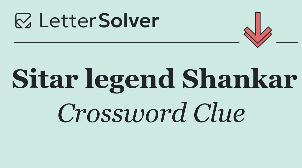 Sitar legend Shankar