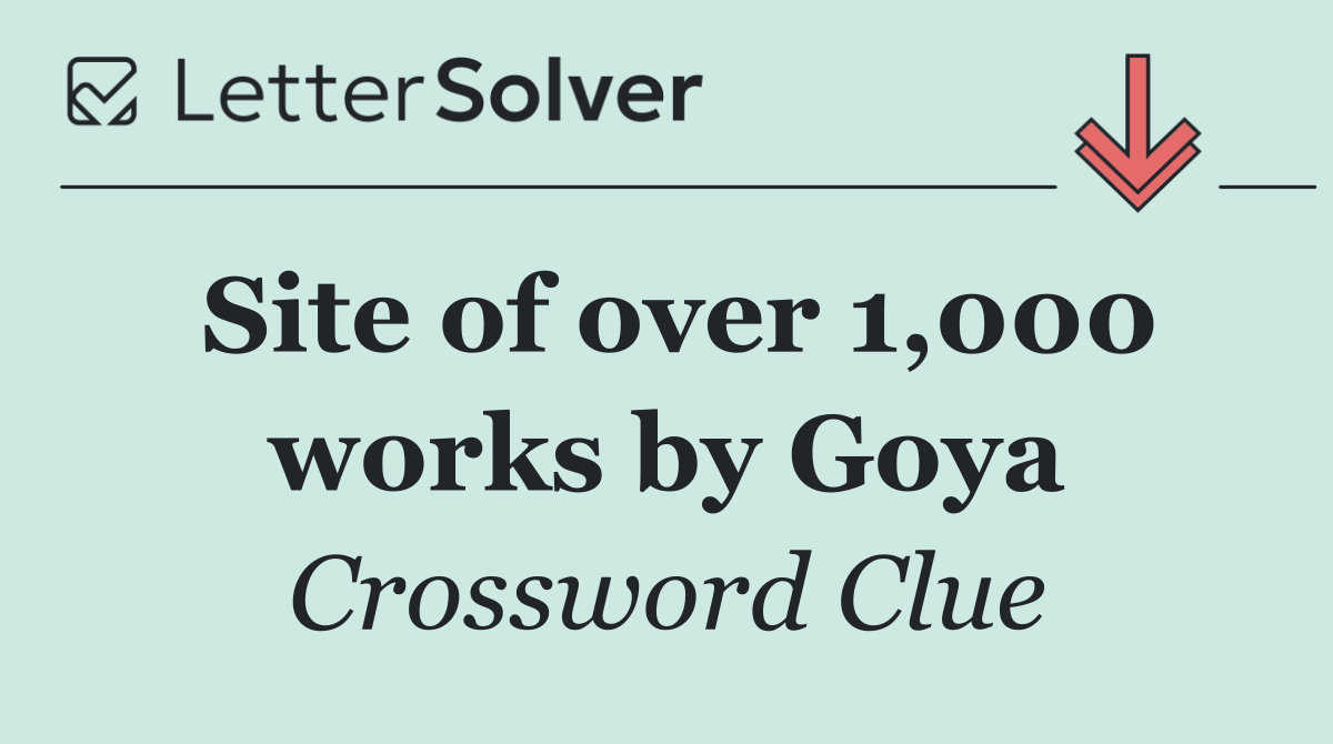 Site of over 1,000 works by Goya