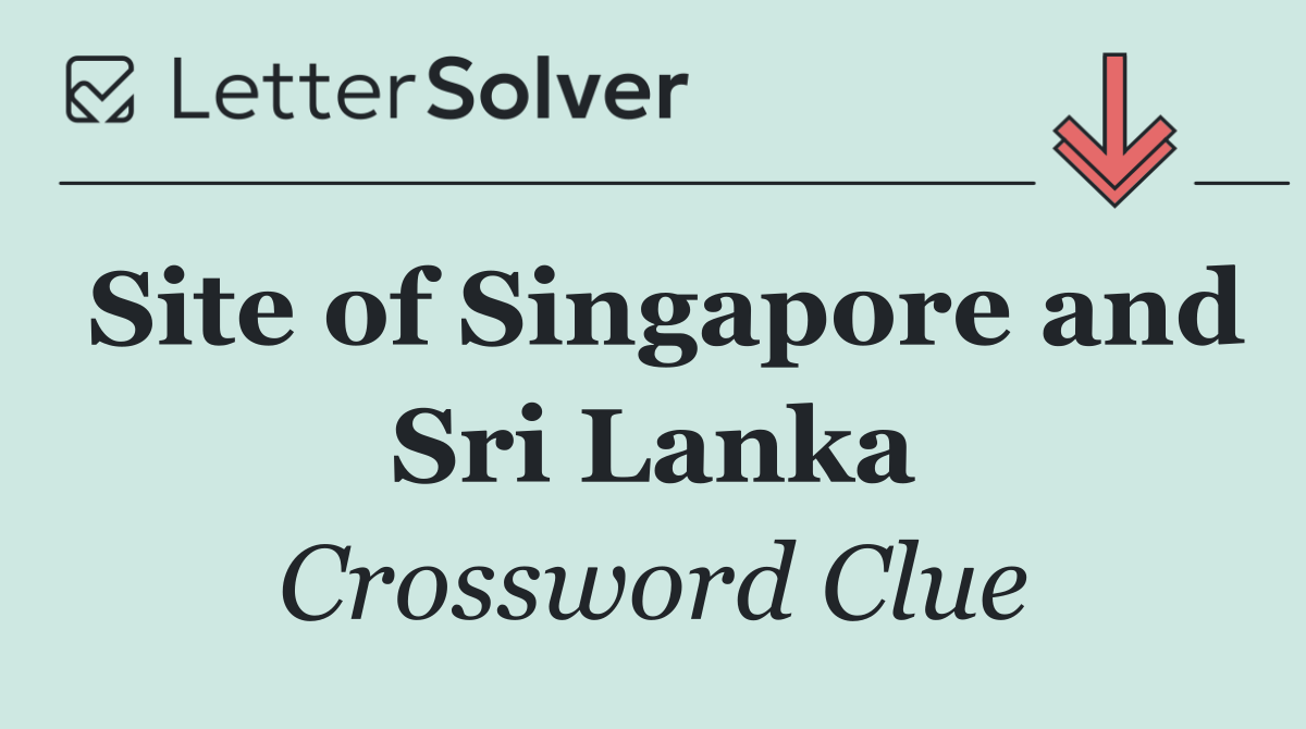 Site of Singapore and Sri Lanka