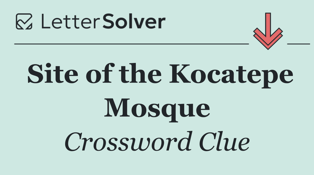 Site of the Kocatepe Mosque