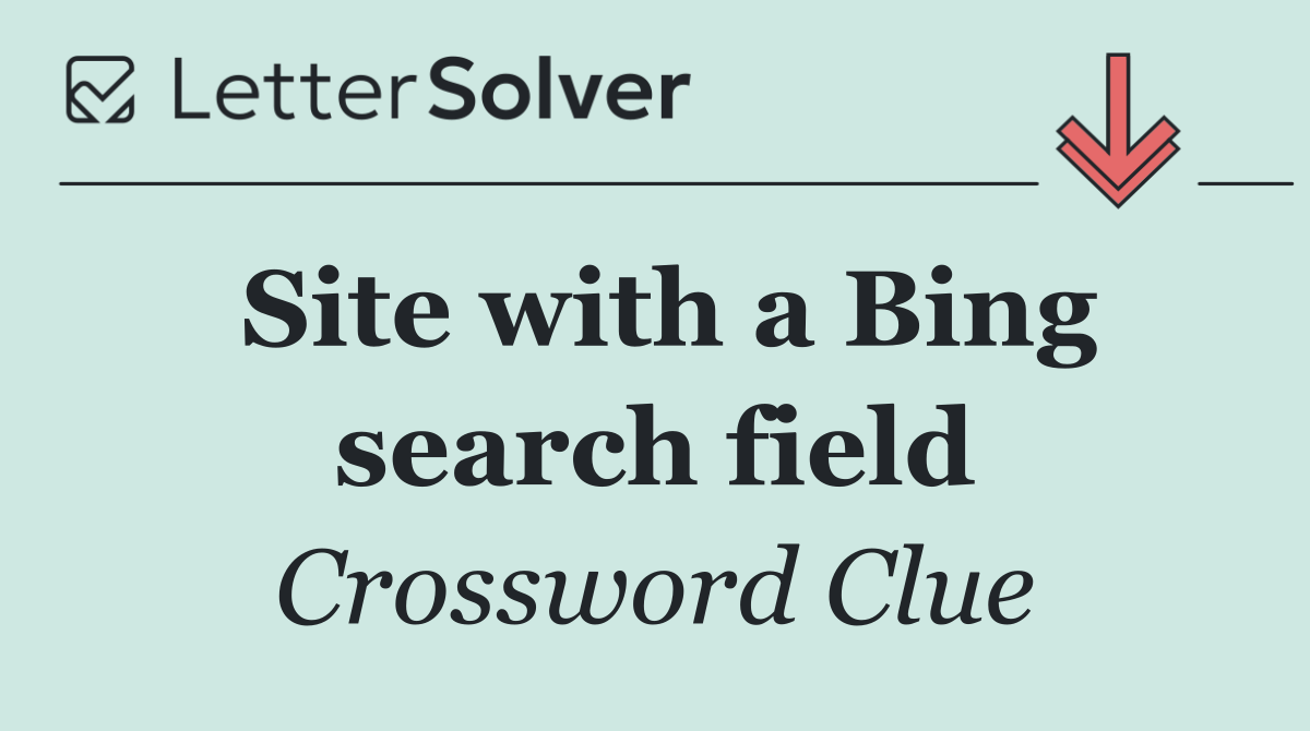 Site with a Bing search field