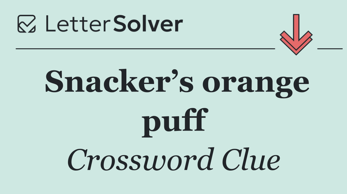 Snacker’s orange puff