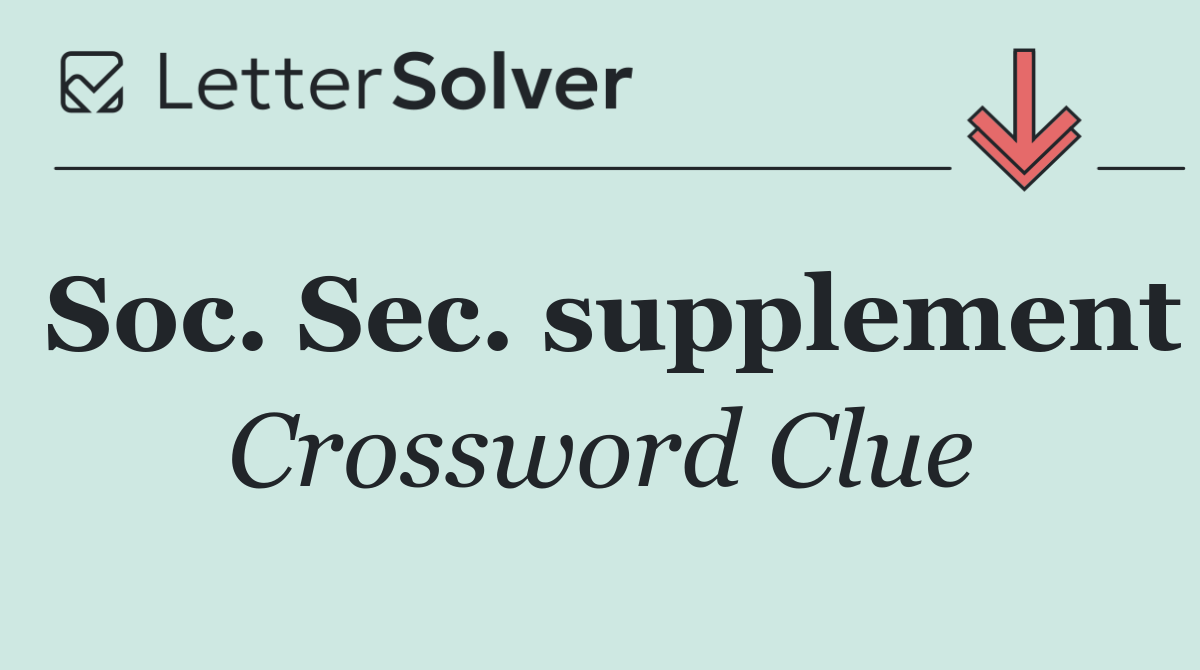 Soc. Sec. supplement