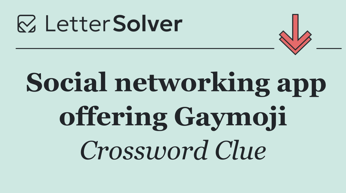 Social networking app offering Gaymoji