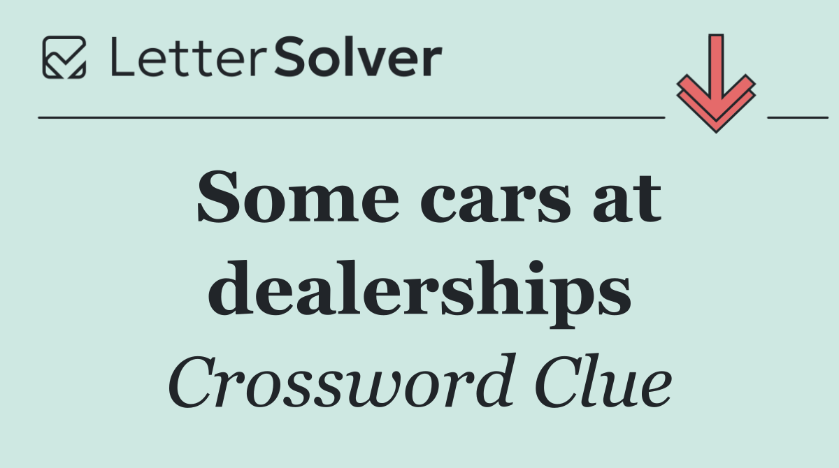 Some cars at dealerships