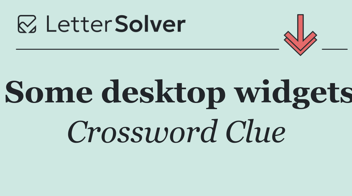 Some desktop widgets