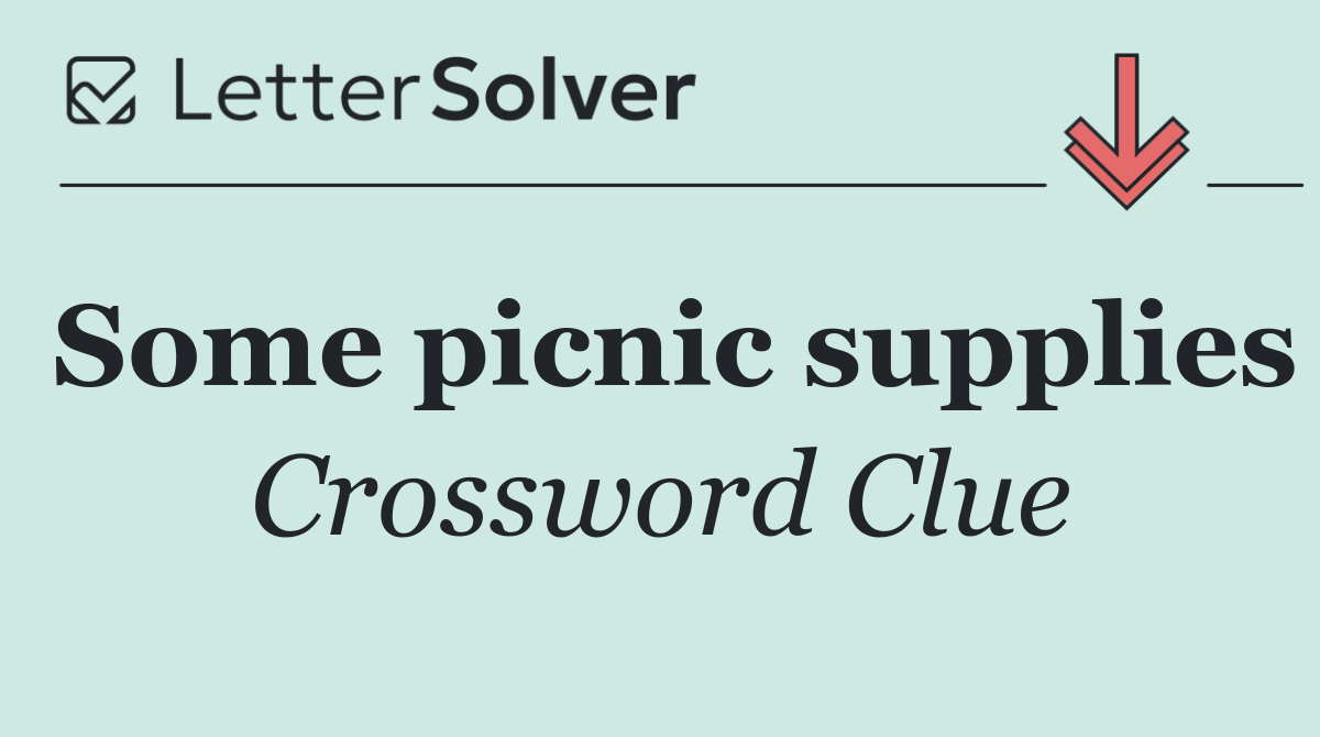 Some picnic supplies