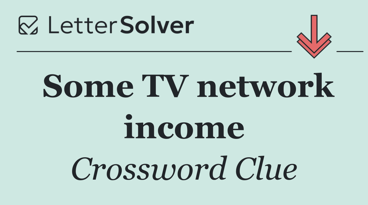 Some TV network income
