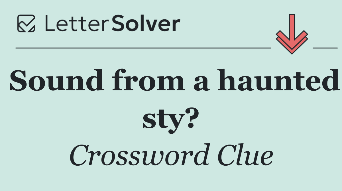 Sound from a haunted sty?