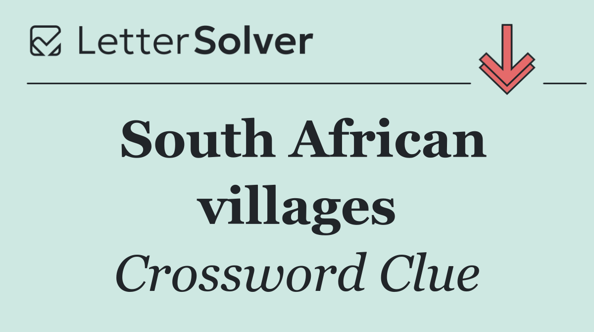 South African villages