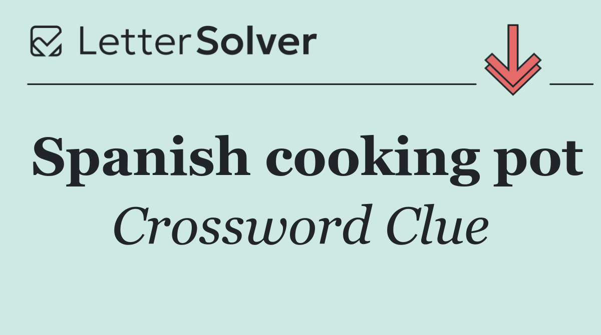 Spanish cooking pot