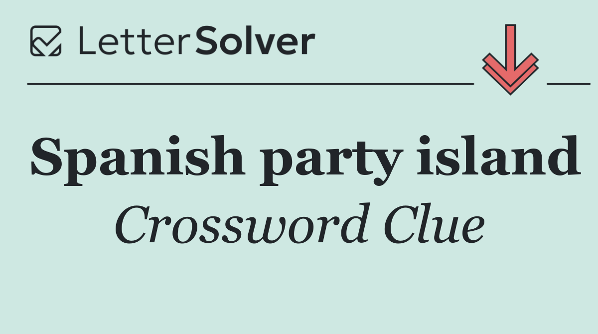 Spanish party island