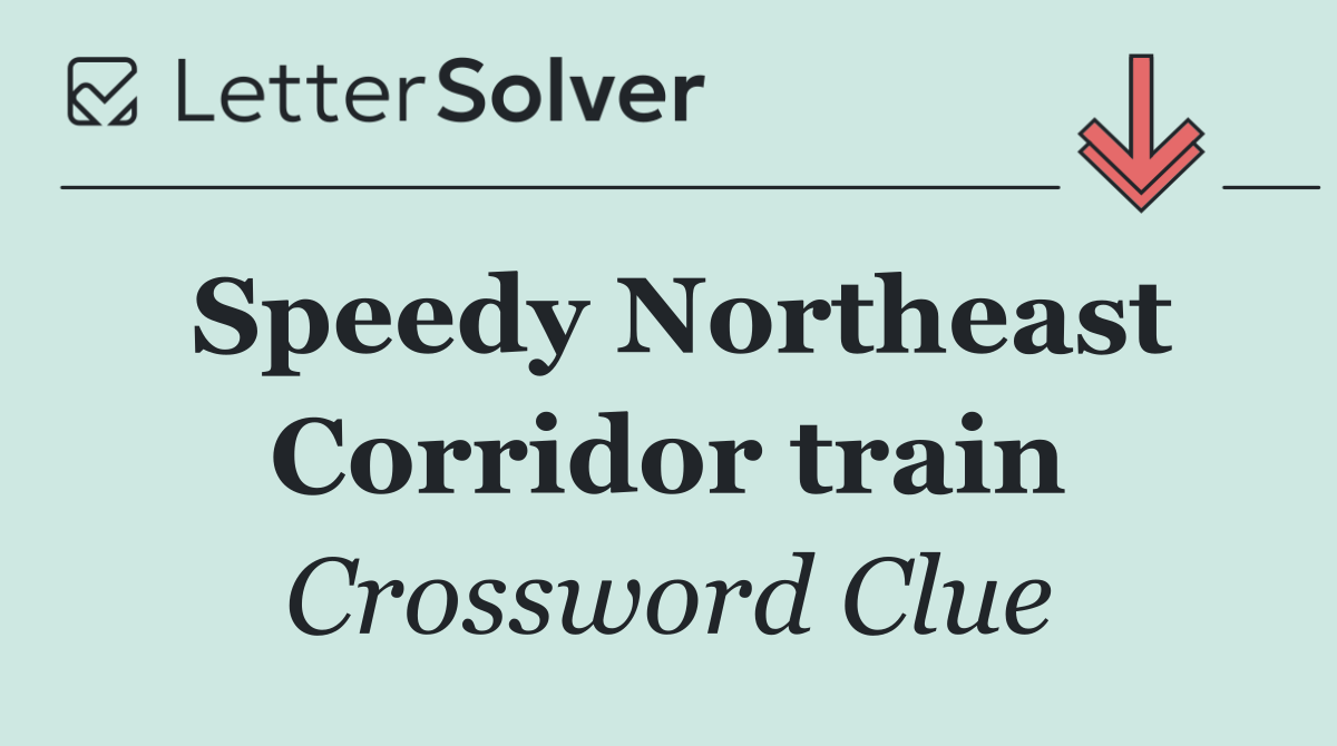 Speedy Northeast Corridor train