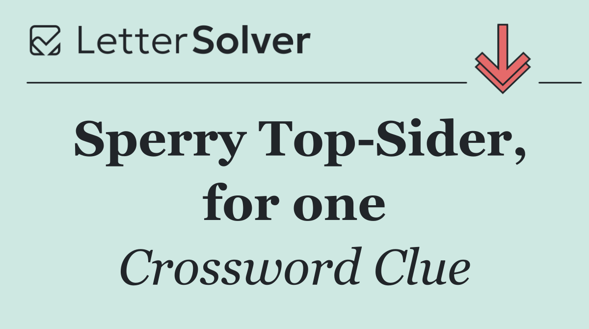 Sperry Top Sider, for one