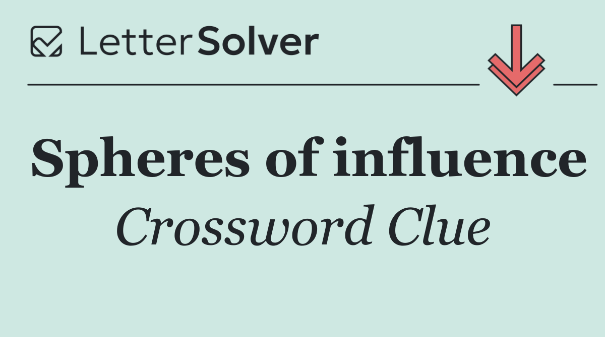Spheres of influence