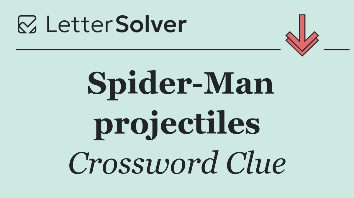Spider Man projectiles