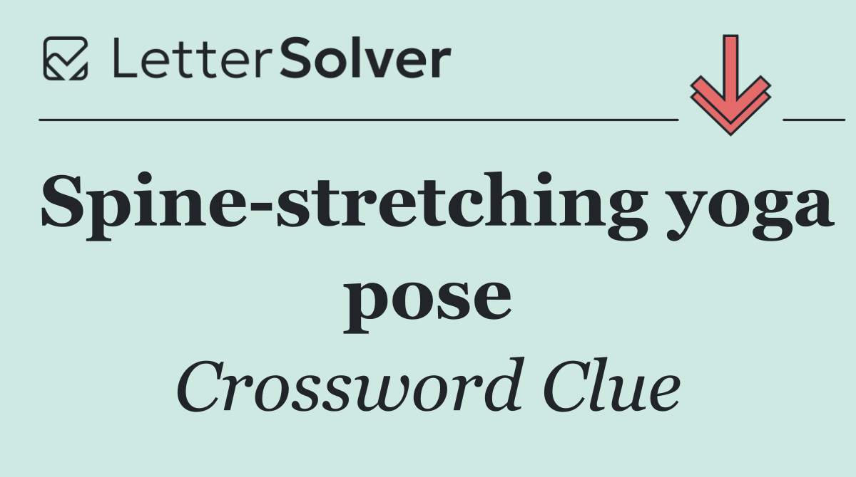 Spine stretching yoga pose