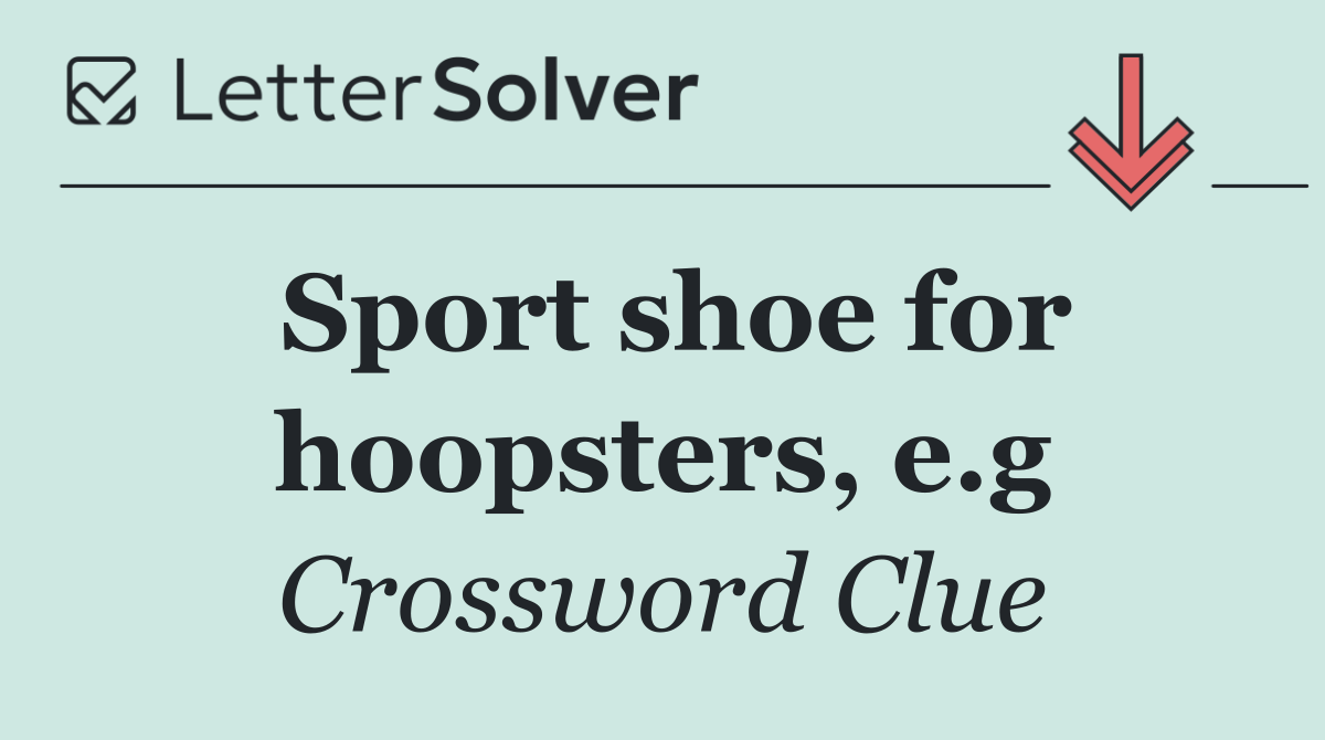 Sport shoe for hoopsters, e.g