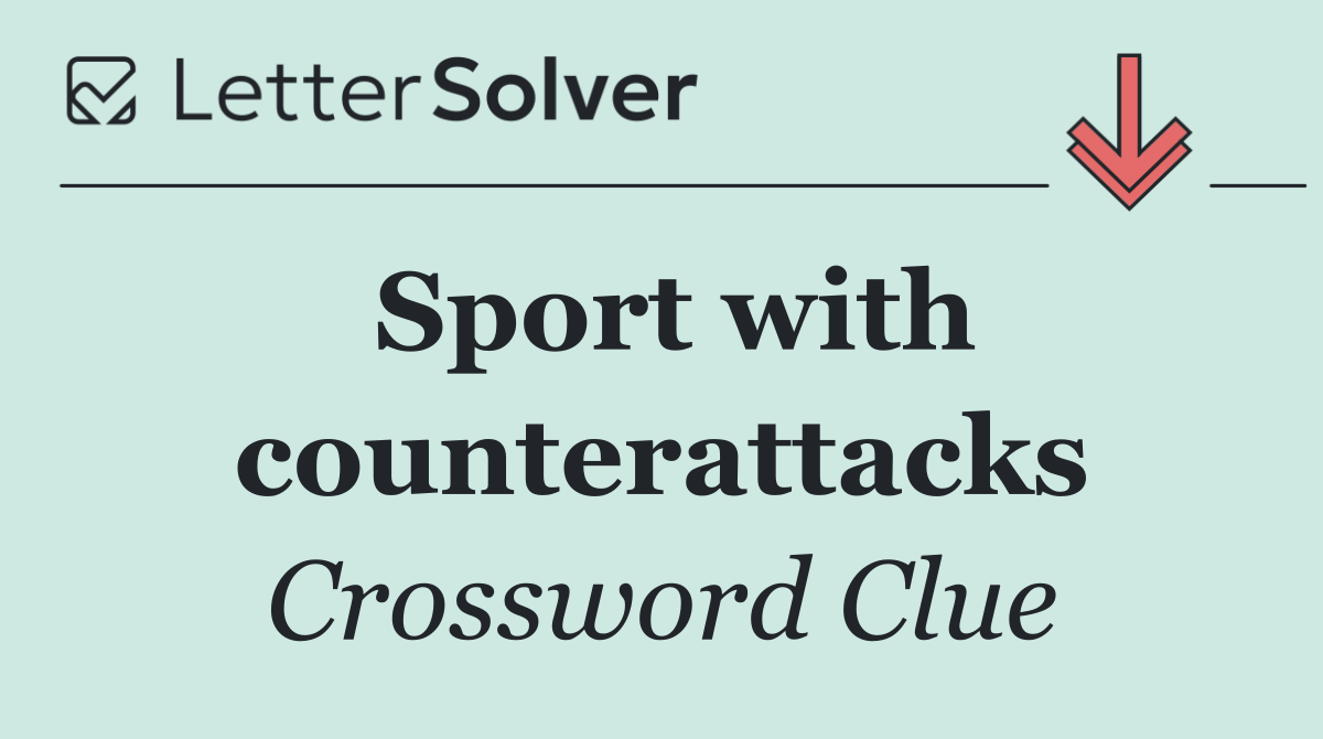 Sport with counterattacks