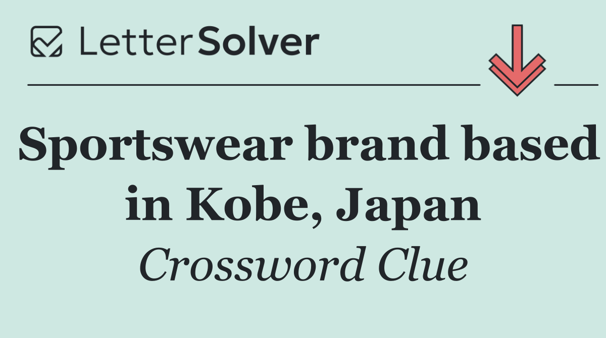 Sportswear brand based in Kobe, Japan