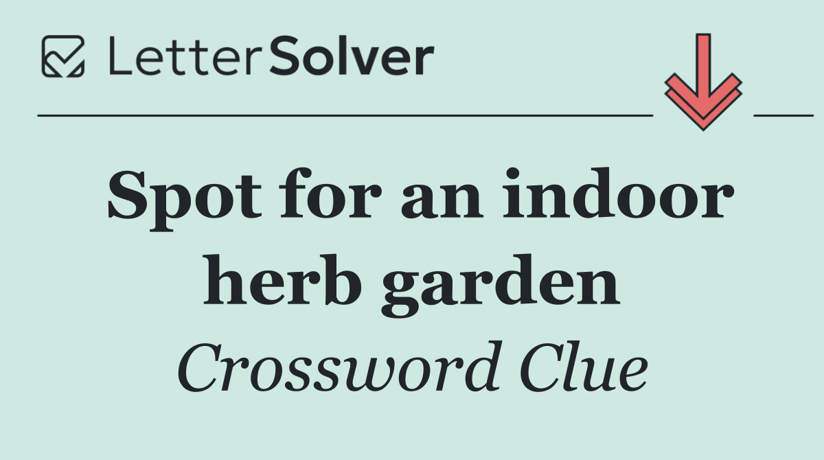 Spot for an indoor herb garden