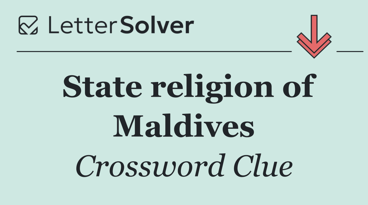 State religion of Maldives