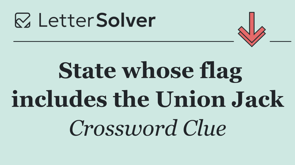 State whose flag includes the Union Jack