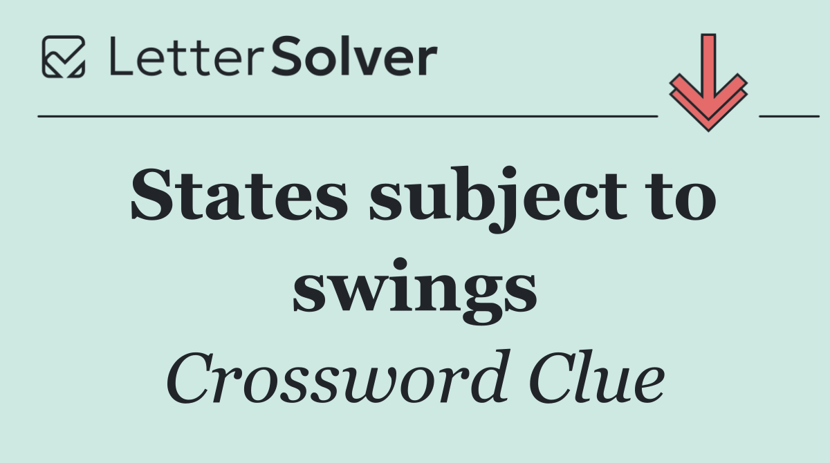 States subject to swings