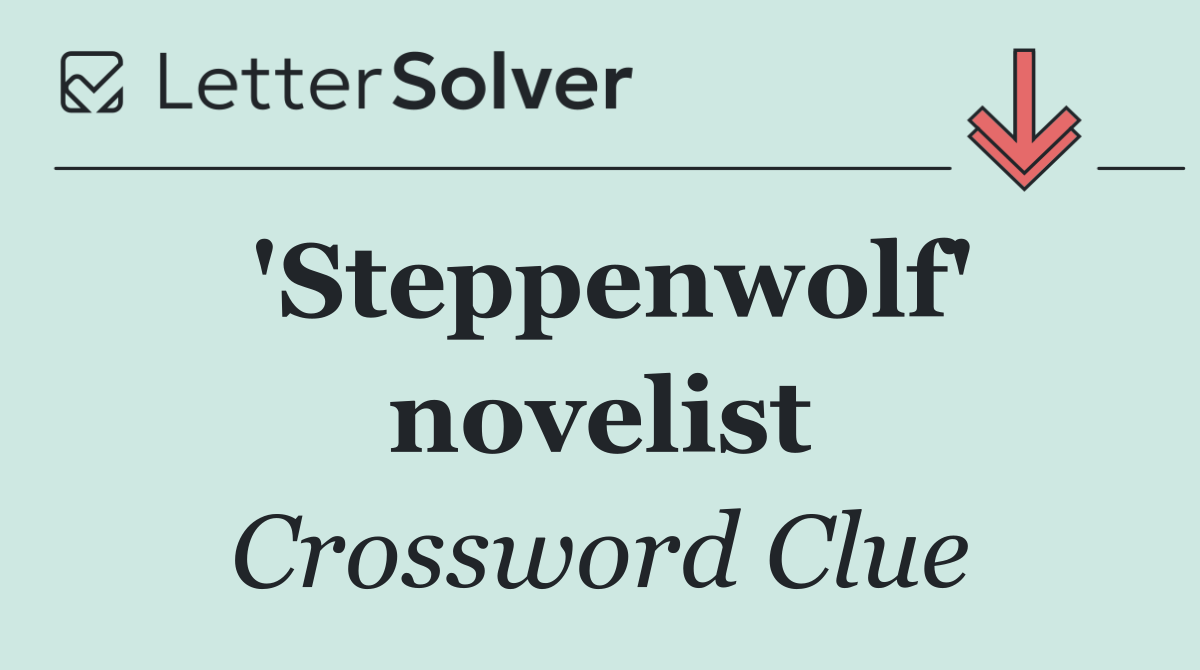 'Steppenwolf' novelist