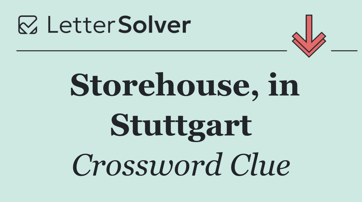 Storehouse, in Stuttgart