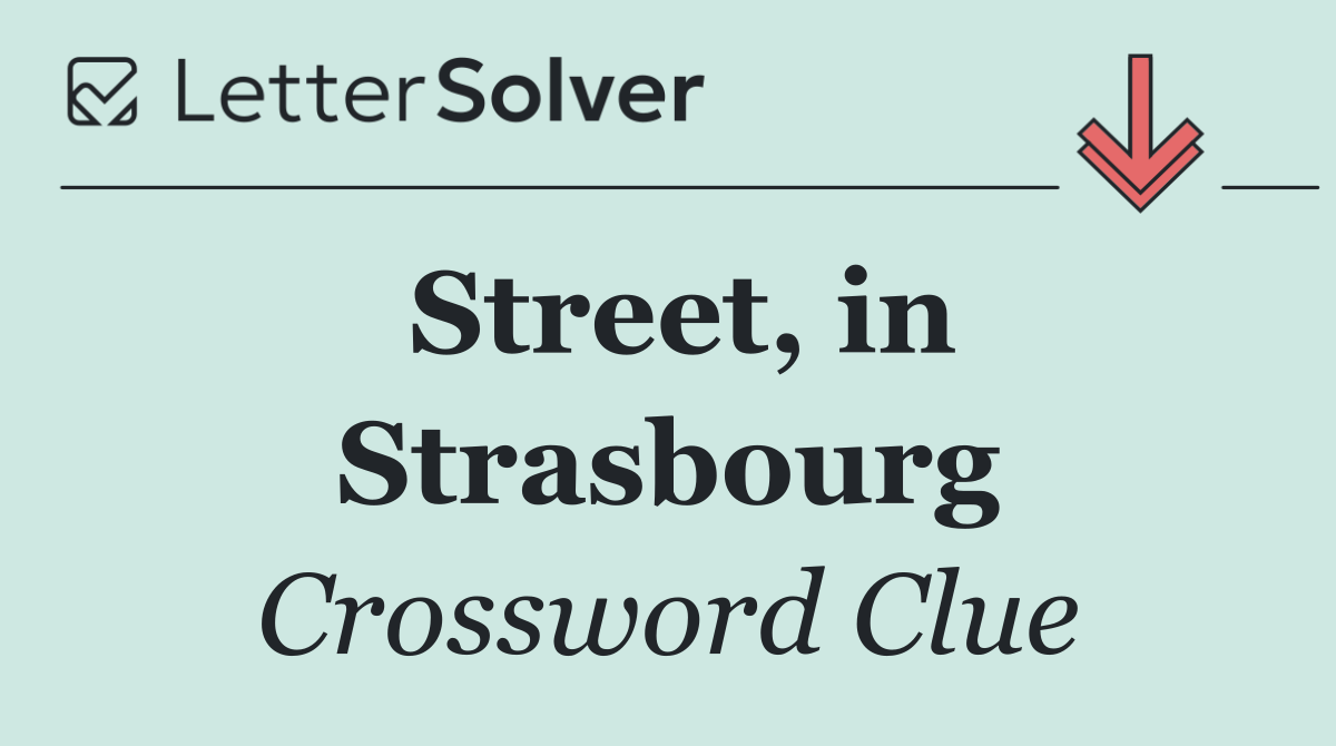 Street, in Strasbourg