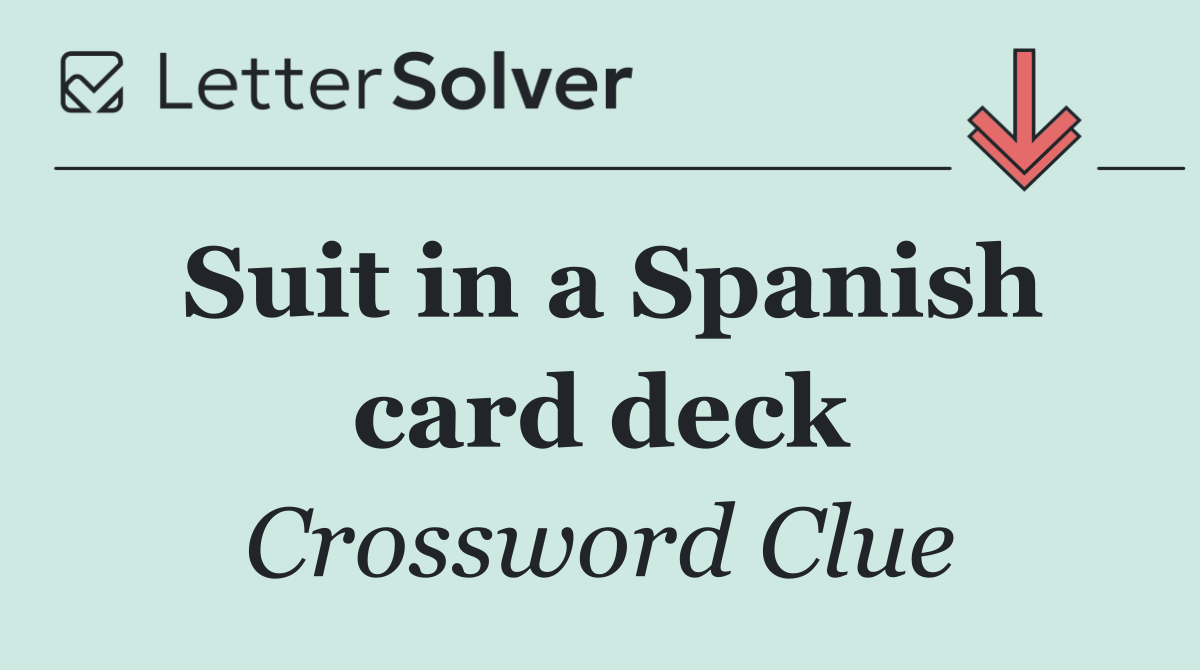 Suit in a Spanish card deck
