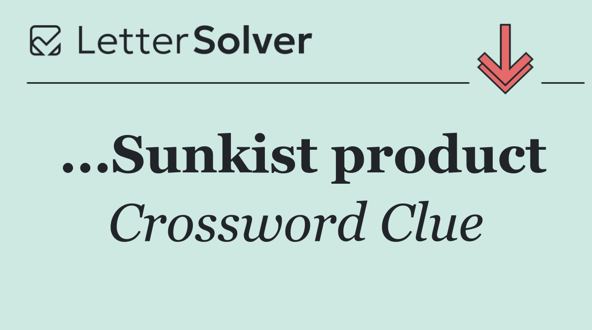 ...Sunkist product