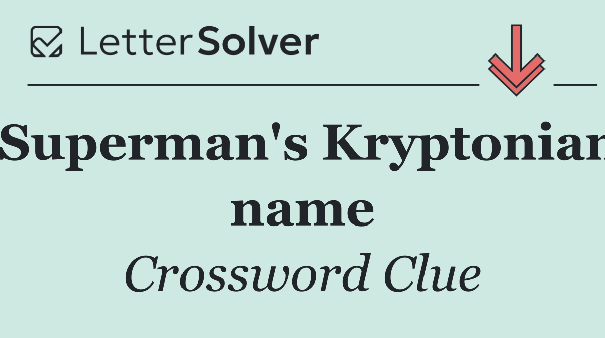 Superman's Kryptonian name