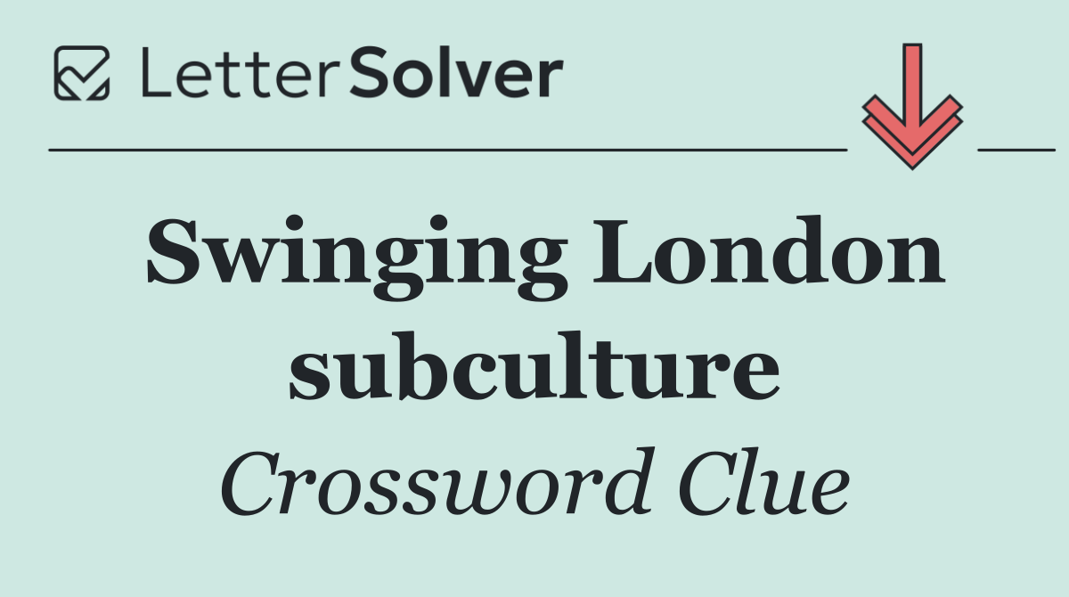 Swinging London subculture