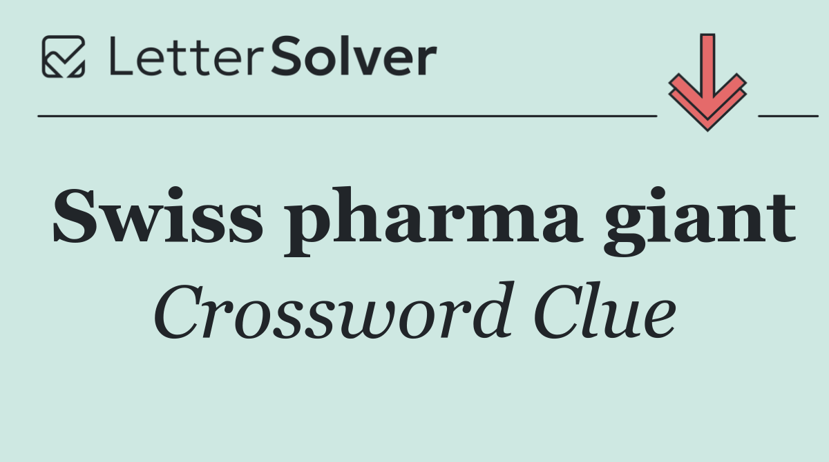 Swiss pharma giant