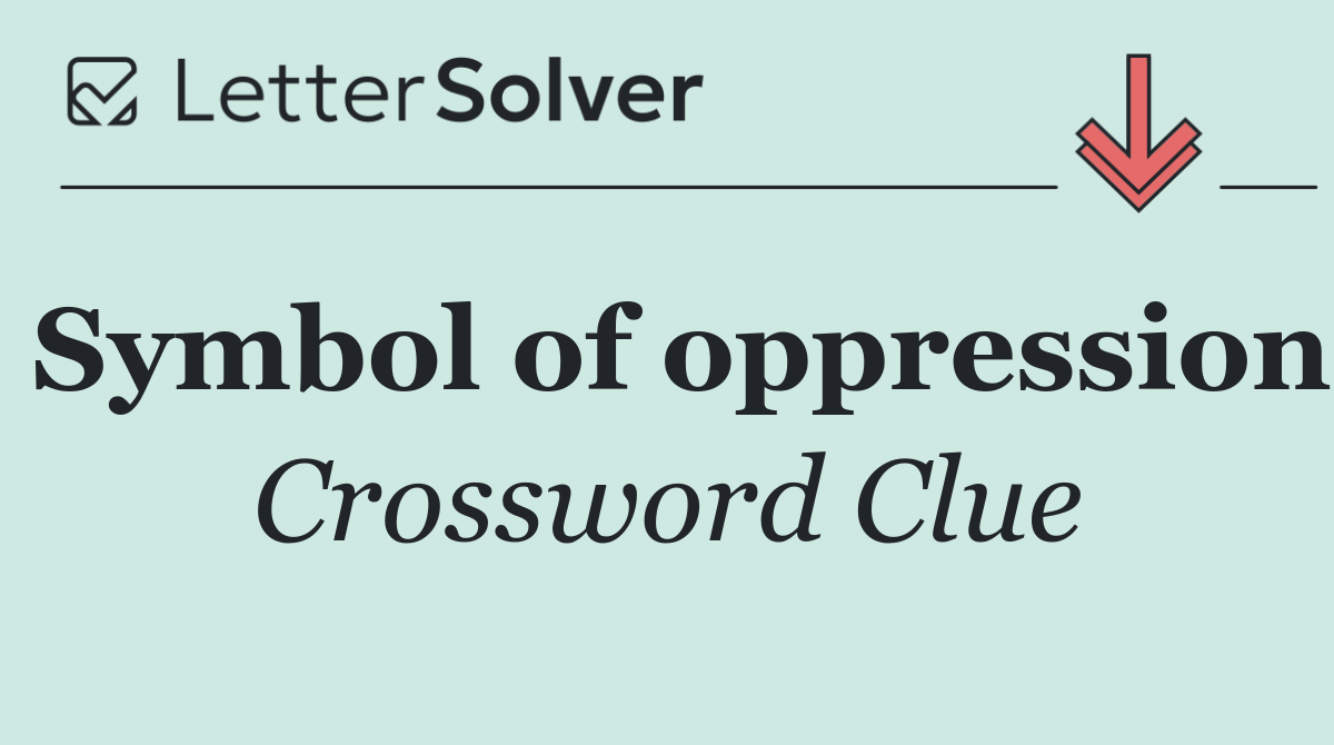 Symbol of oppression