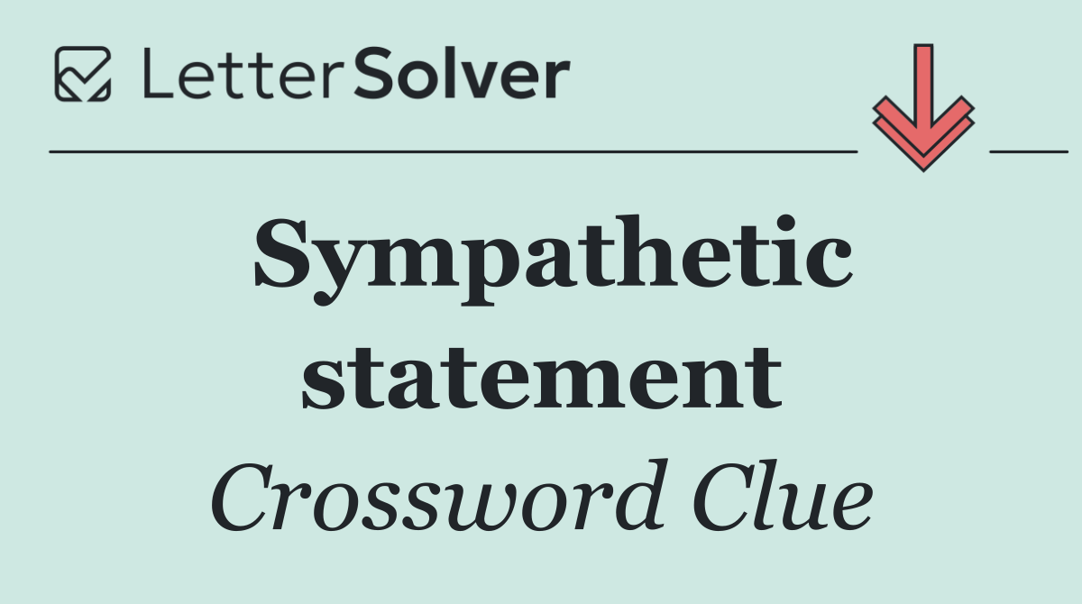 Sympathetic statement