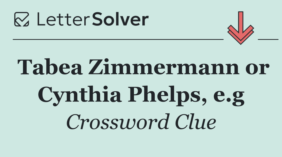 Tabea Zimmermann or Cynthia Phelps, e.g