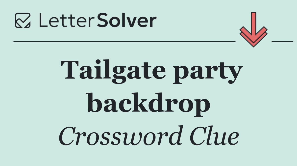 Tailgate party backdrop