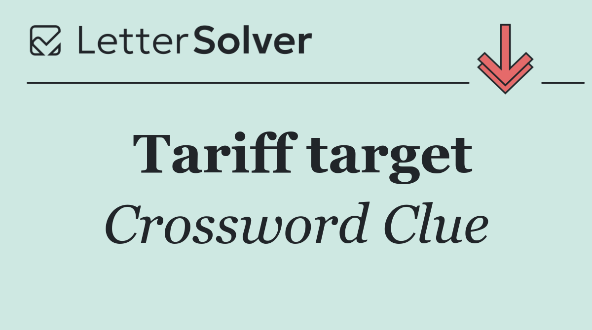 Tariff target