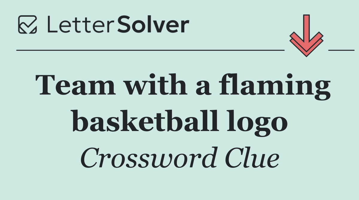 Team with a flaming basketball logo