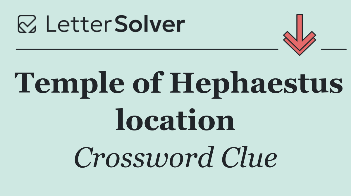 Temple of Hephaestus location