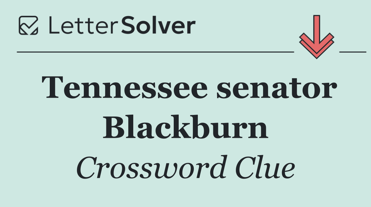 Tennessee senator Blackburn