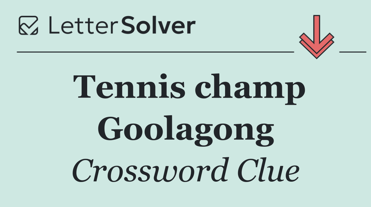 Tennis champ Goolagong