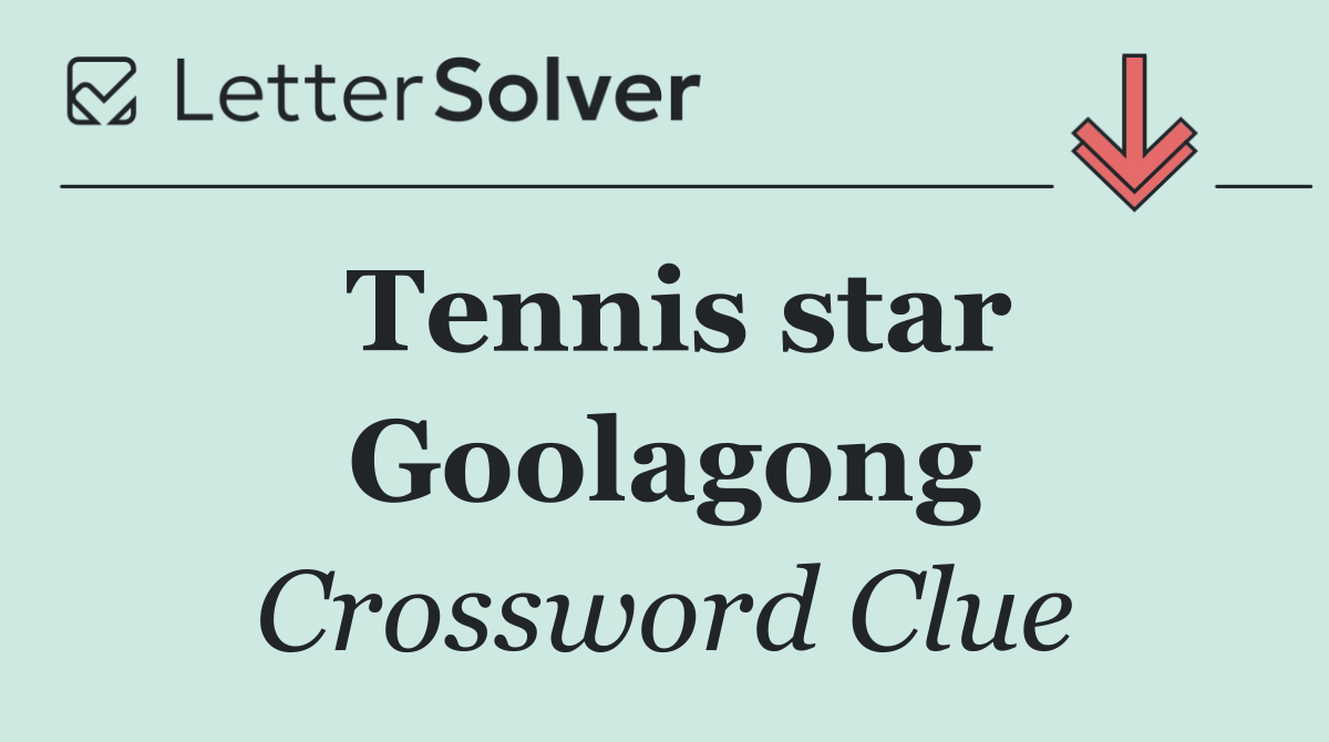 Tennis star Goolagong
