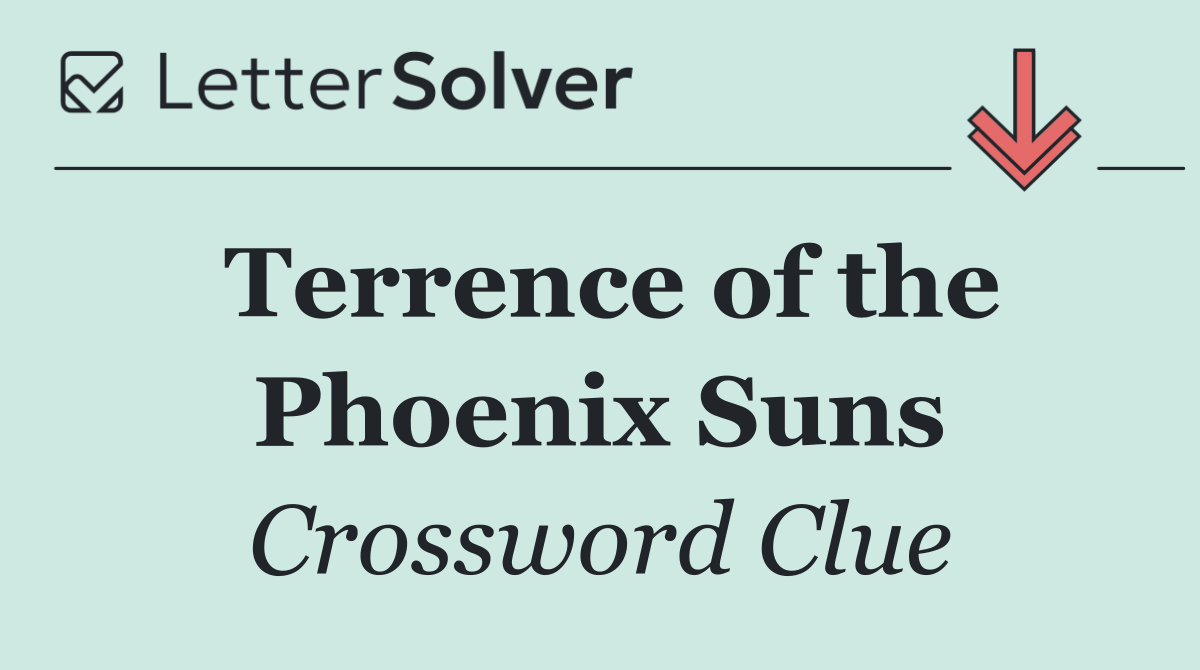 Terrence of the Phoenix Suns