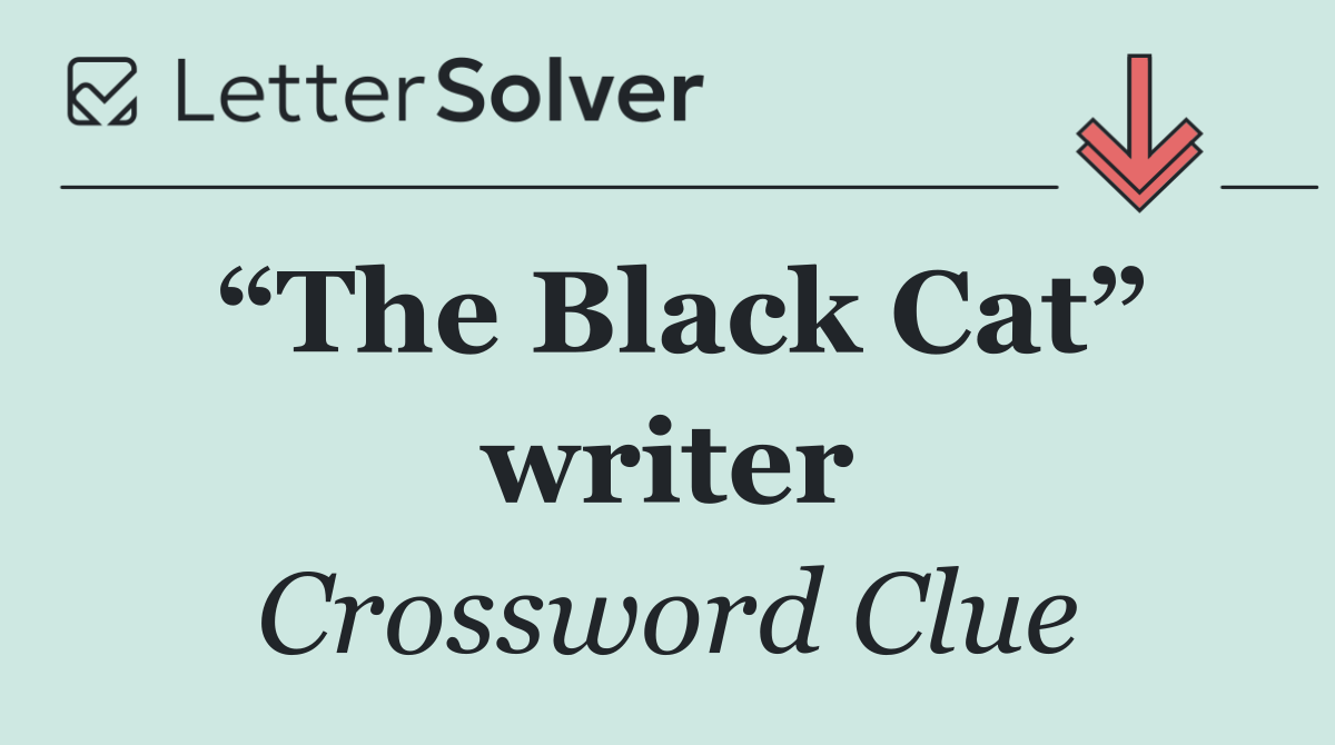 “The Black Cat” writer