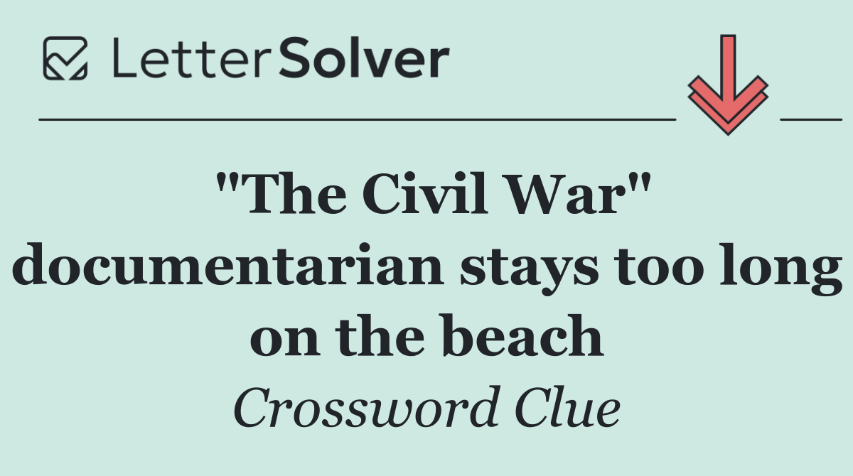 "The Civil War" documentarian stays too long on the beach