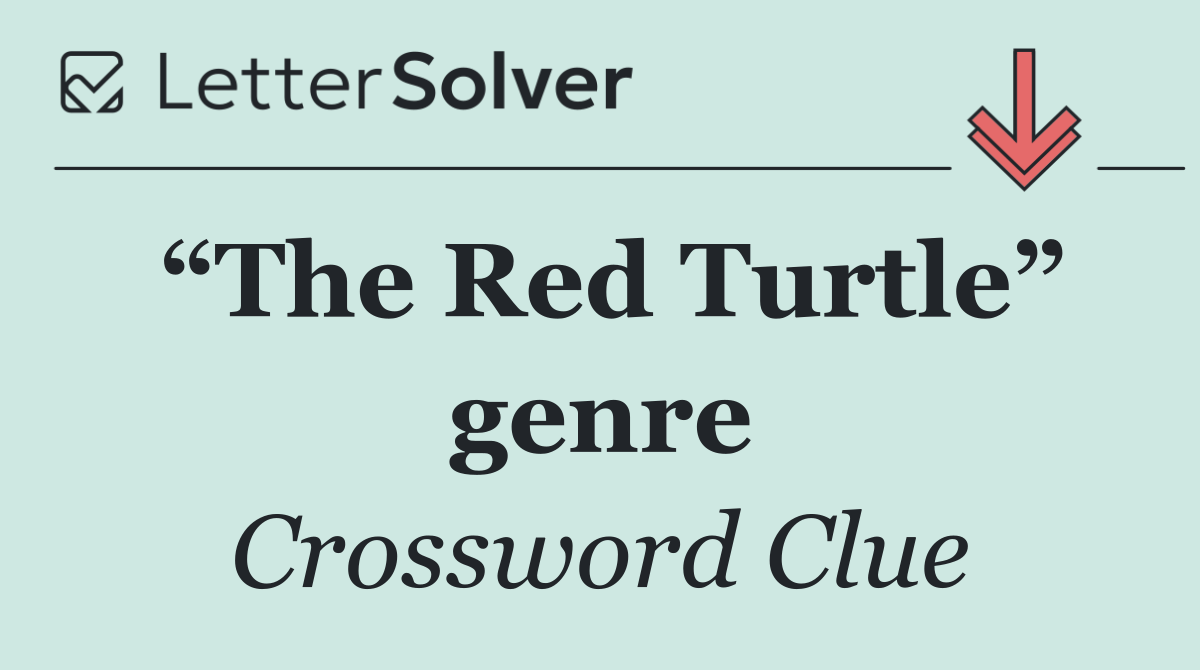 “The Red Turtle” genre